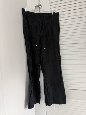 Ralph Lauren Black Cargo Drawstring Pants